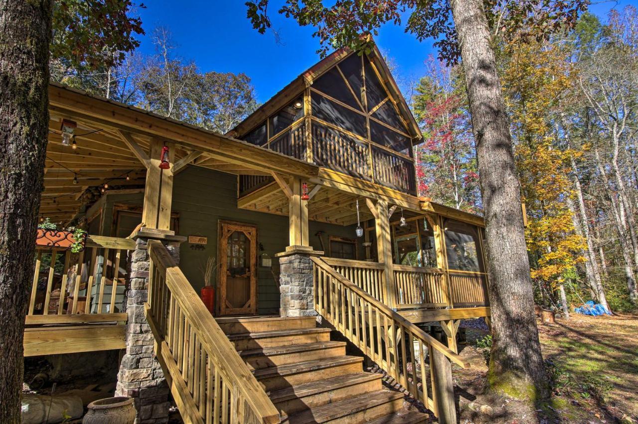 5-Acre North Georgia Mountain Retreat With Creek! Villa Sautee Nacoochee Exteriör bild