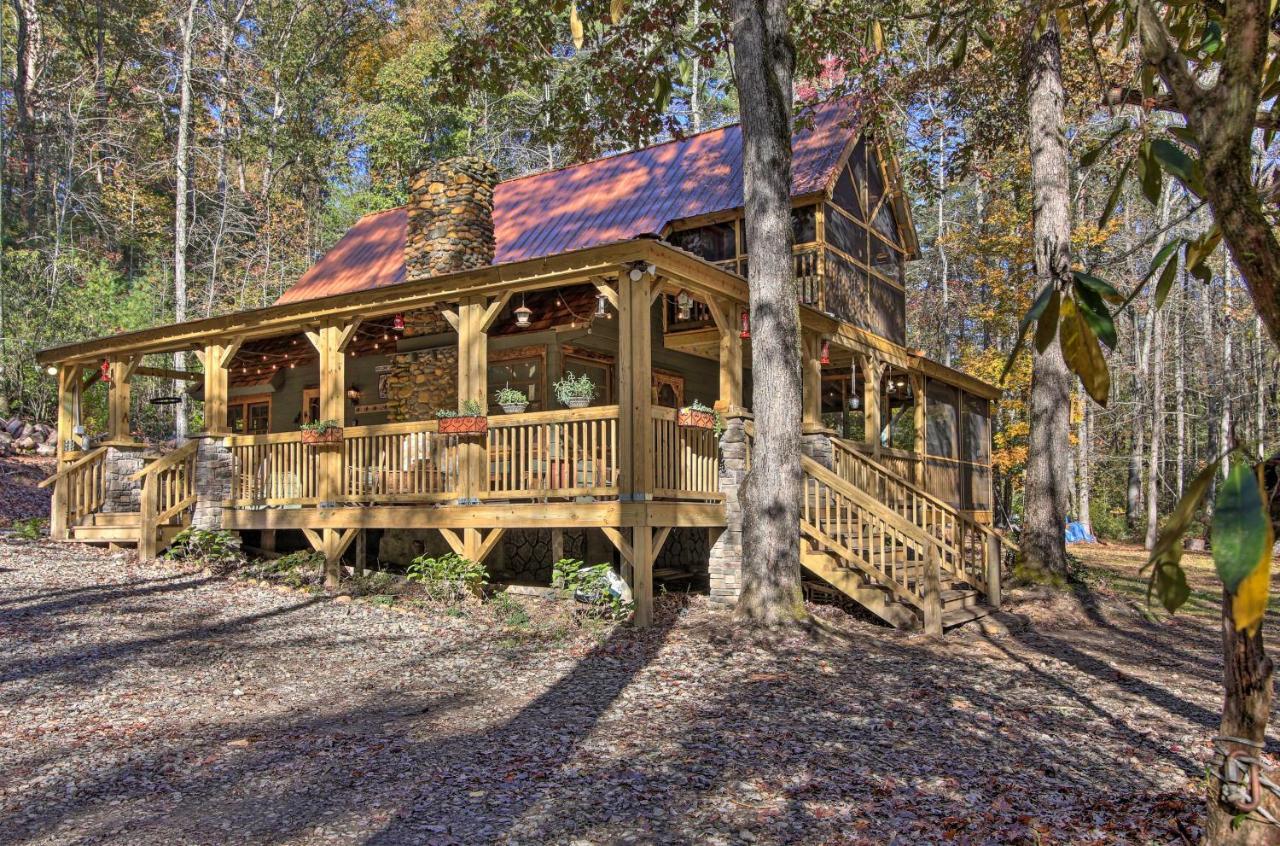 5-Acre North Georgia Mountain Retreat With Creek! Villa Sautee Nacoochee Exteriör bild
