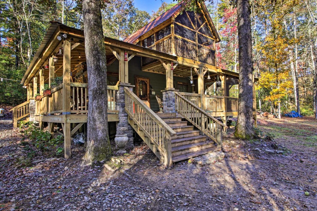 5-Acre North Georgia Mountain Retreat With Creek! Villa Sautee Nacoochee Exteriör bild