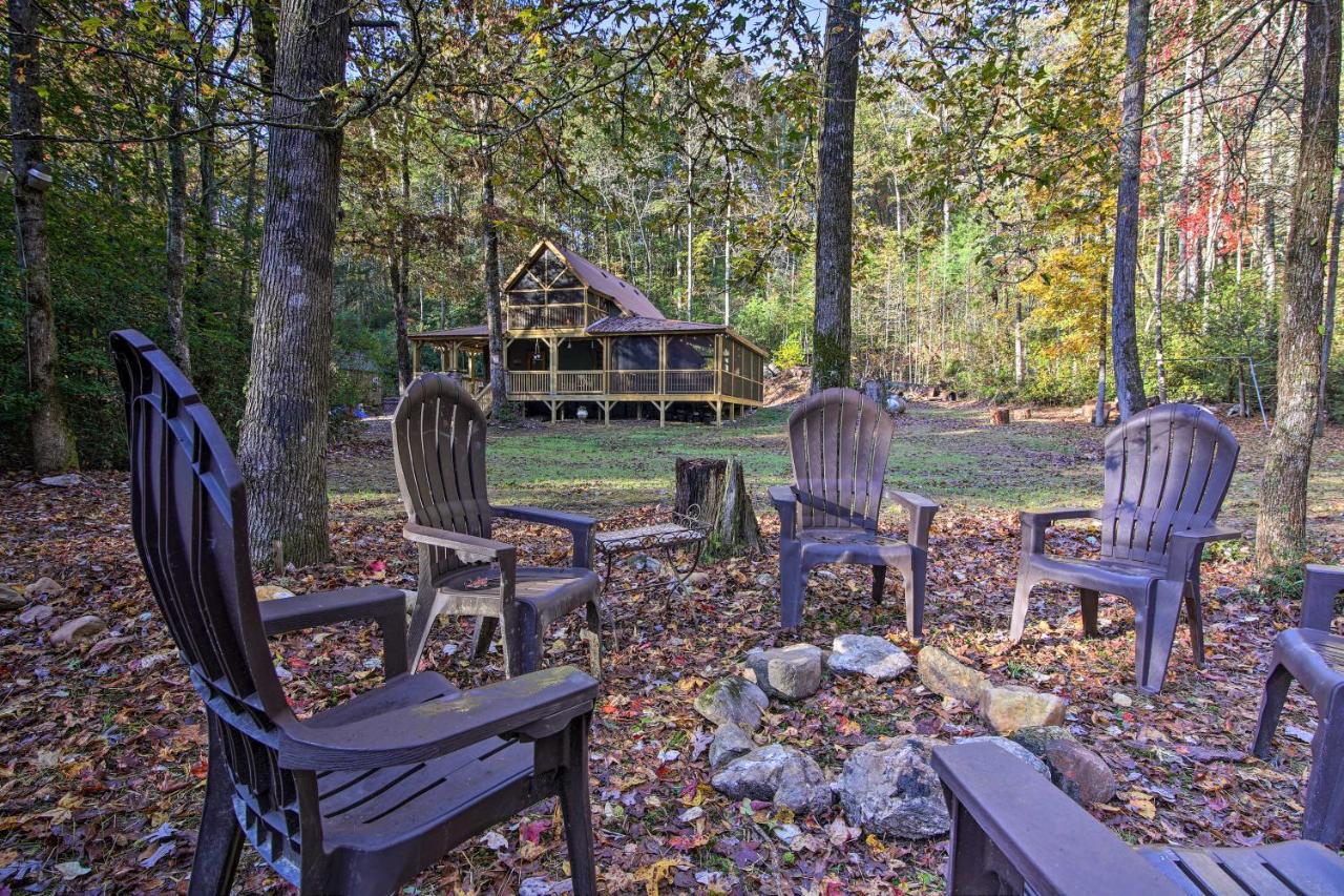 5-Acre North Georgia Mountain Retreat With Creek! Villa Sautee Nacoochee Exteriör bild